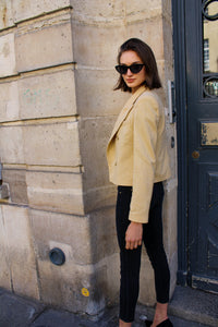 Short jacket Victoire - Pale Yellow Montmartre