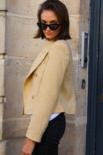 Upload image to gallery, Short jacket Victoire - Jaune Pale Montmartre
