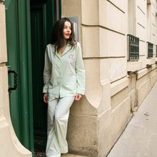 Upload image to gallery, Charlotte pistachio cotton pajamas 
